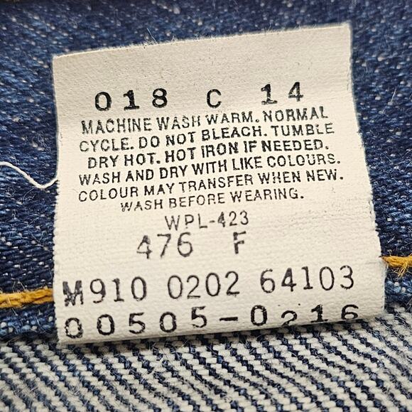 Vintage Levi's 505 Jeans Men's Size 38 x 30 Y2K Straight Leg Regular Fit - Picture 11 of 14